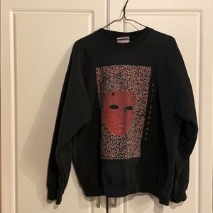 Original Devil Mask Print Unisex Sweatshirt